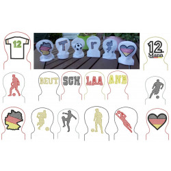 ITH Teelichthülle - Fußball Deutschland